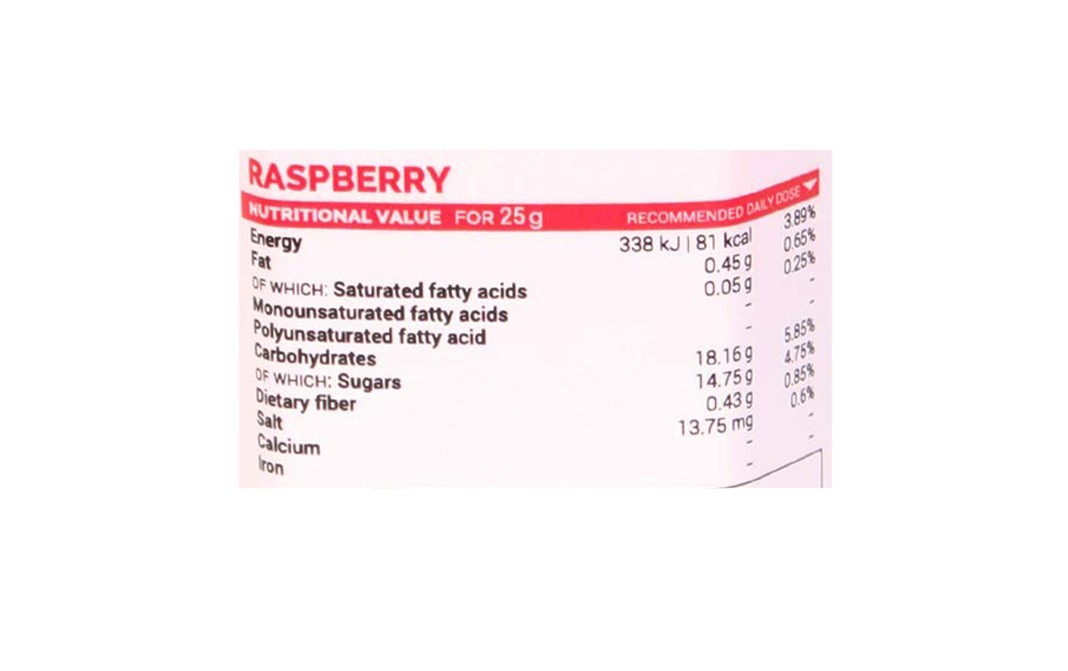 Frubert Dried Raspberry    Glass Jar  100 grams